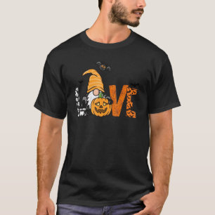 Camiseta Halloween Trick Treat Love Halloween Gnomo Pattern