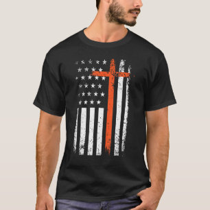 Camiseta Halloween U American Flag Legal Christian Cross 1