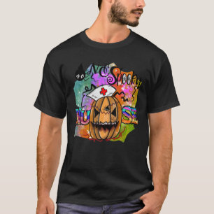 Camiseta Halloween, Uma Enfermeira Spooky, Medo, Refrigera