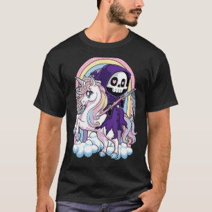 Camiseta Halloween Unicorn Costume Grim Reaper Anulador