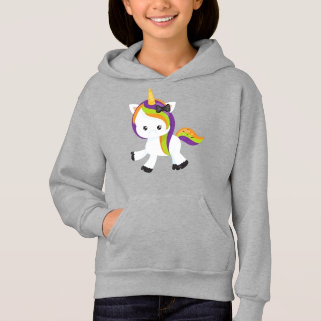 Camiseta Halloween Unicorn, Cute Unicorn, Magic Unicorn (Frente)