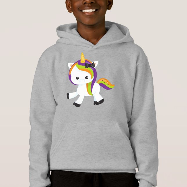 Camiseta Halloween Unicorn, Cute Unicorn, Magic Unicorn (Frente)