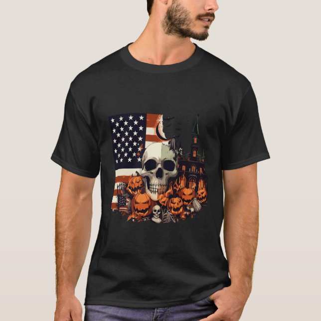 Camiseta Halloween usa United states  (Frente)