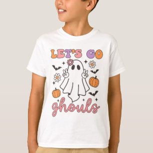 Camiseta Halloween Vamos Ir Ghouls Fantasma Retro Costume W