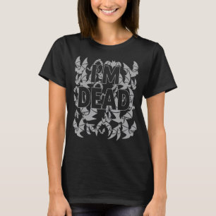Camiseta Halloween Vampire Bats Costume Im Morto Música Gót