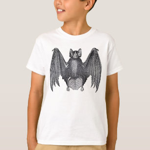 Camiseta Halloween Vampiro Bat Spooky Crianças assustadora
