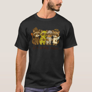 Camiseta Halloween Vibes Racoon Spooky Mama Apenas Um R Spo