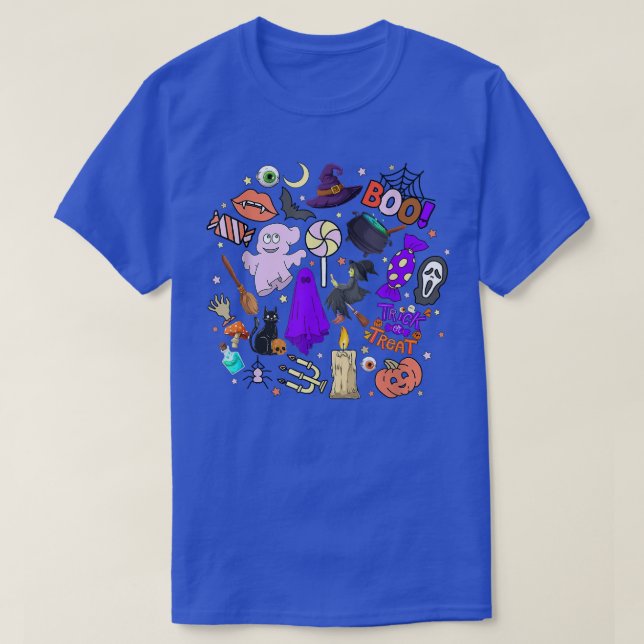 Camiseta Halloween Vibes Spooky Halloween (Frente do Design)