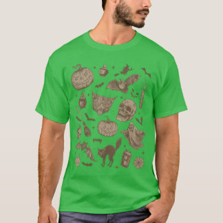 Camiseta Halloween Vintage Anos 90 Estético Fofo Bruxas Ret