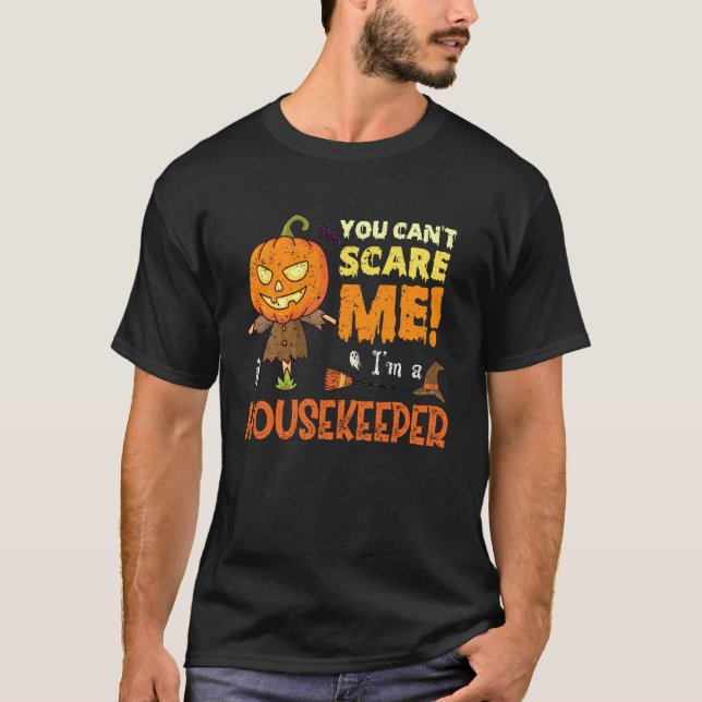 Camiseta Halloween Você Não Pode Assustar Caseiro Engraçado (Frente)