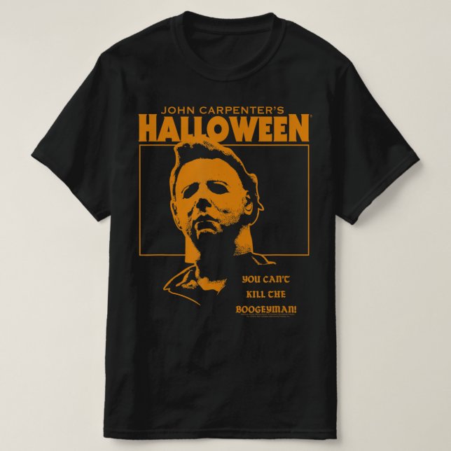Camiseta Halloween Você não pode Matar o Bogeyman (Frente do Design)