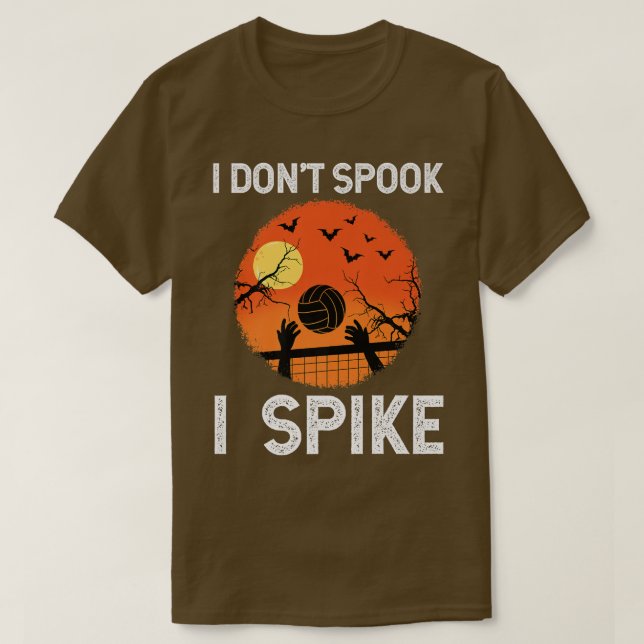 Camiseta Halloween Volleyball Player Spike Game Sport Net  (Frente do Design)