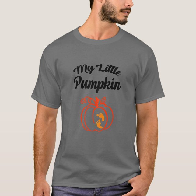 Camiseta Halloween Wicktly Handsome Kids Pumpkin Face (Frente)