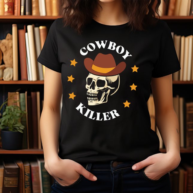 CAMISETA HALLOWEEN WILT WEST COWBOY KILLER SKULL (Criador carregado)