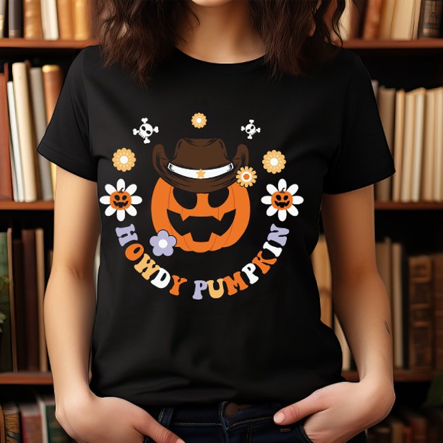 CAMISETA HALLOWEEN WILT WEST HOWDY PUMPKIN COWBOY (Criador carregado)