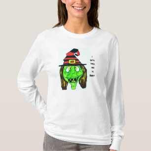 CAMISETA HALLOWEEN WITCH, EU TENHO UMA TEIRA DE TRUQUE