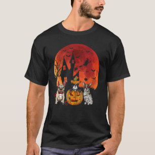 Camiseta Halloween Witch Haunted Castle Dog