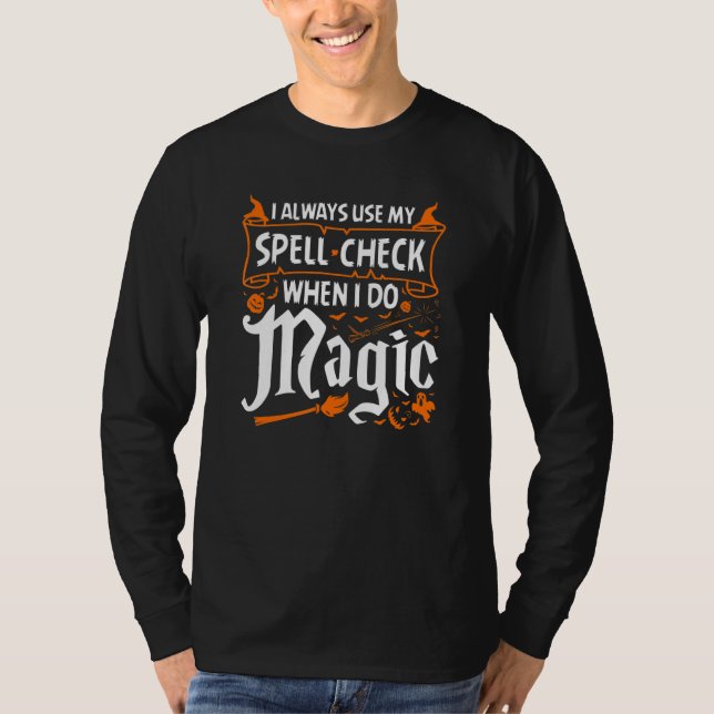 Camiseta Halloween Witch Magic Witchcraft Costume (Frente)