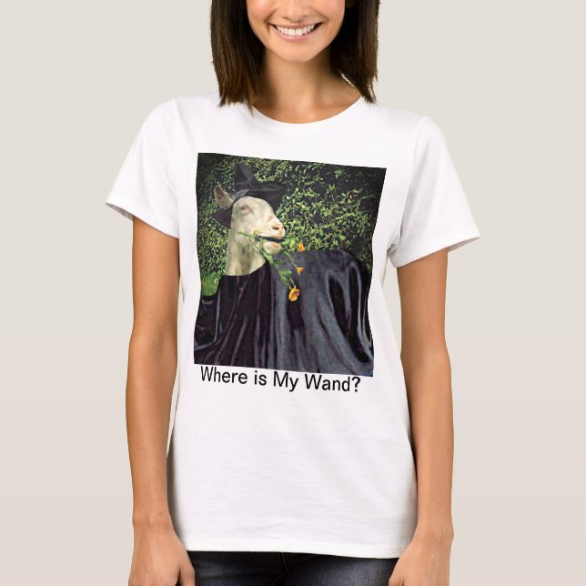 Camiseta Halloween Wizard Goat (Frente)