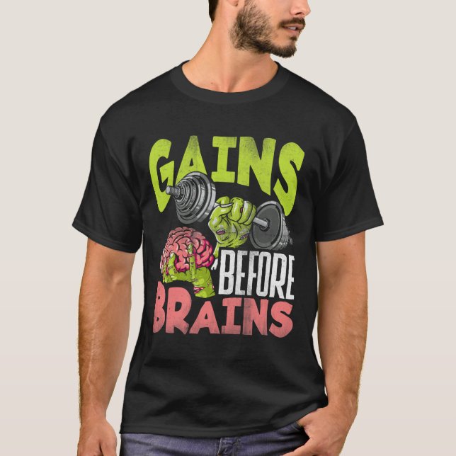 Camiseta Halloween Workout Zombie Weinclusive ganha (Frente)