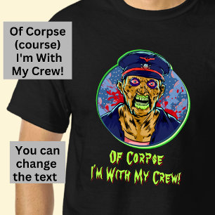 Camiseta Halloween Zombie Assustadora Espanta Irritada Capi