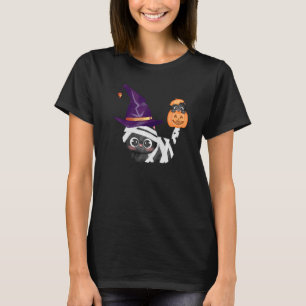 Camiseta Halloween Zombie Mummy Cat Bruxa Assustadora Menin