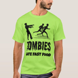 Camiseta Halloween Zombies Odeia Comidas Rápidas Joggers En
