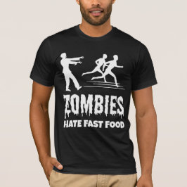 Camiseta Halloween Zombies Odeia Comidas Rápidas Joggers En