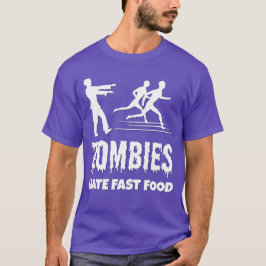 Camiseta Halloween Zombies Odeia Comidas Rápidas Joggers En