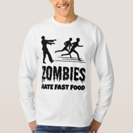 Camiseta Halloween Zombies Odeia Comidas Rápidas Joggers En