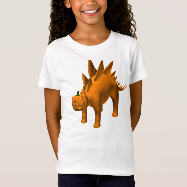Camiseta Halloweenis do Stegosaurus (Frente)