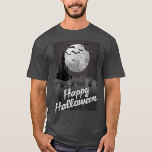 Camiseta HalloweenMoon & Castle na Noite