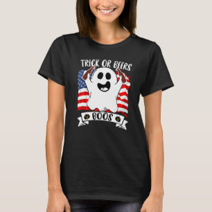 Camiseta Halloweentrick Ou Beer Party Ghost Costum