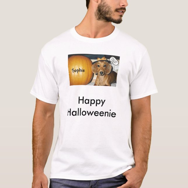 Camiseta HALLOWEINIE (2), Halloweenie feliz (Frente)
