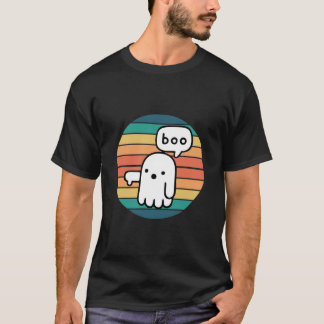 Camiseta Hallowen Boo - Ultramarino Retroativo - Mínimos Fa