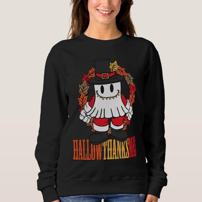 Camiseta Hallowthanksmas Halloween Thanksgiving Christmas (Frente)