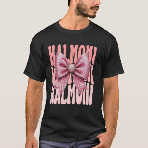 Camiseta Halmoni Coquette Laço Rosa Avó Fofo Dia das Mães