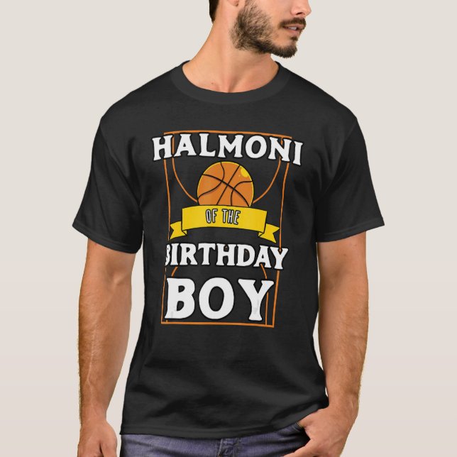Camiseta Halmoni Do Aniversário De Basquete De Aniversário (Frente)