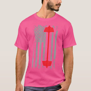 Camiseta Halter Patriótico Bandeira Americana Levantamento