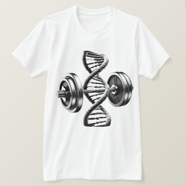 Camiseta Halteres Hélice DNA Fitness (Frente do Design)