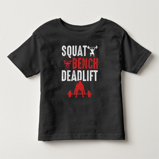 Camiseta Halterofilismo de Gym com Deadelevador Quadrado (Frente)