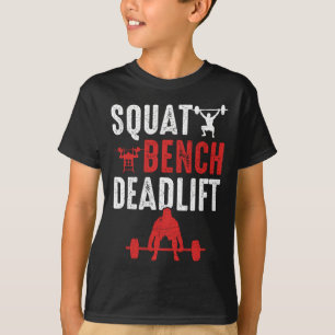 Camiseta Halterofilismo de Gym com Deadelevador Quadrado