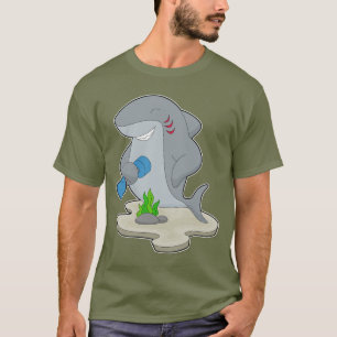 Camiseta Halterofilismo de Tubarão Fisiculturismo