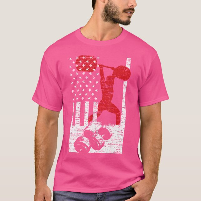 Camiseta Halterofilismo Olímpico Americano (Frente)