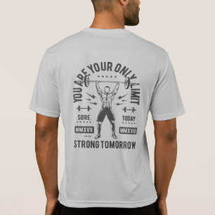Camiseta Halterofilista Mais Forte Amanhã