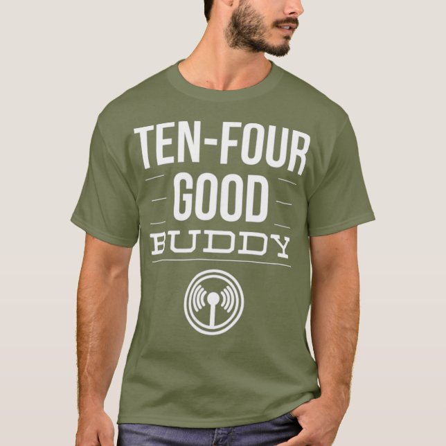 Camiseta Ham Radio 10-4 Bom Amigo (Frente)