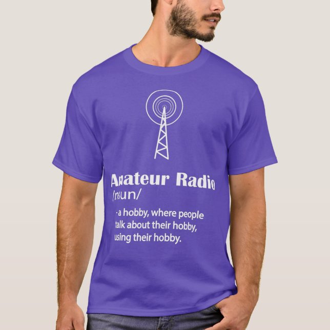 Camiseta Ham Radio Amateur Funny (Frente)
