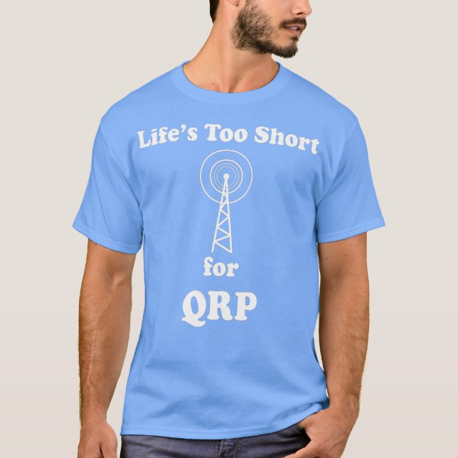 Camiseta Ham Radio Amateur Funny Dentro Piada QRP (Frente)