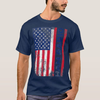 Camiseta Ham Radio American Flag angustiado