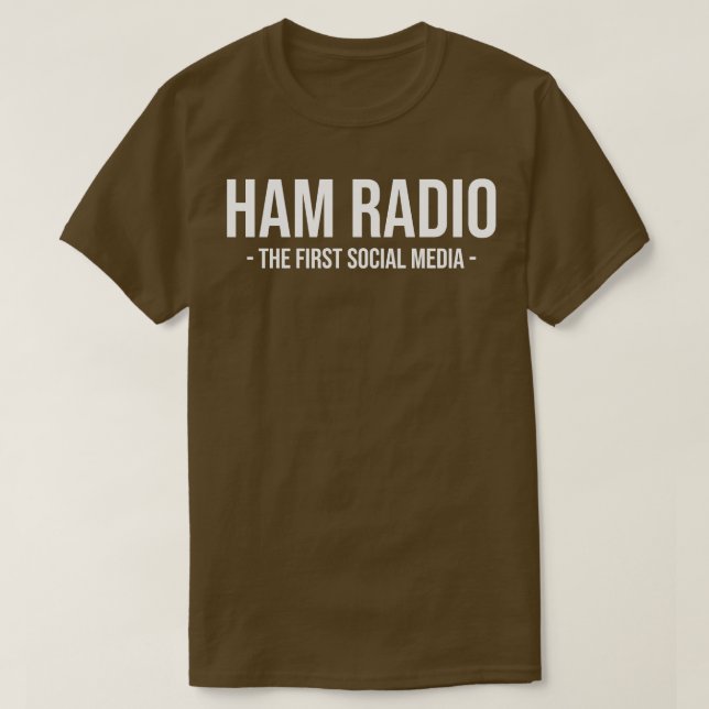 Camiseta Ham Radio As Primeiras Redes Sociais (2) (Frente do Design)